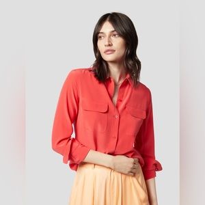 Equipment Femme Signature Silk Shirt, size M